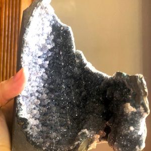 Beautiful black amethyst rock likely worth more but looking to get rid of